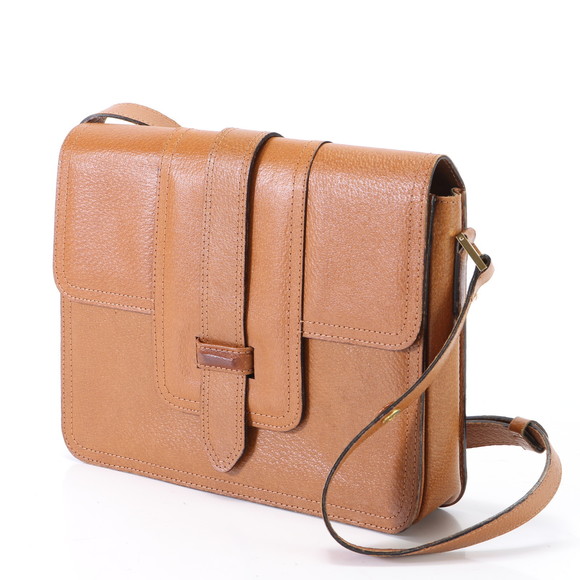 Saint Laurent Leather Yves Bag  Brown Shoulder - Picture 1 of 15